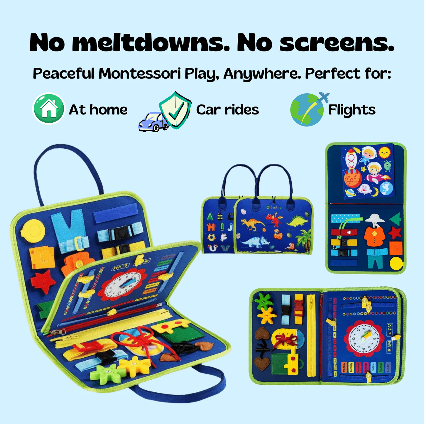 Malonaa™ Montessori Busy Board