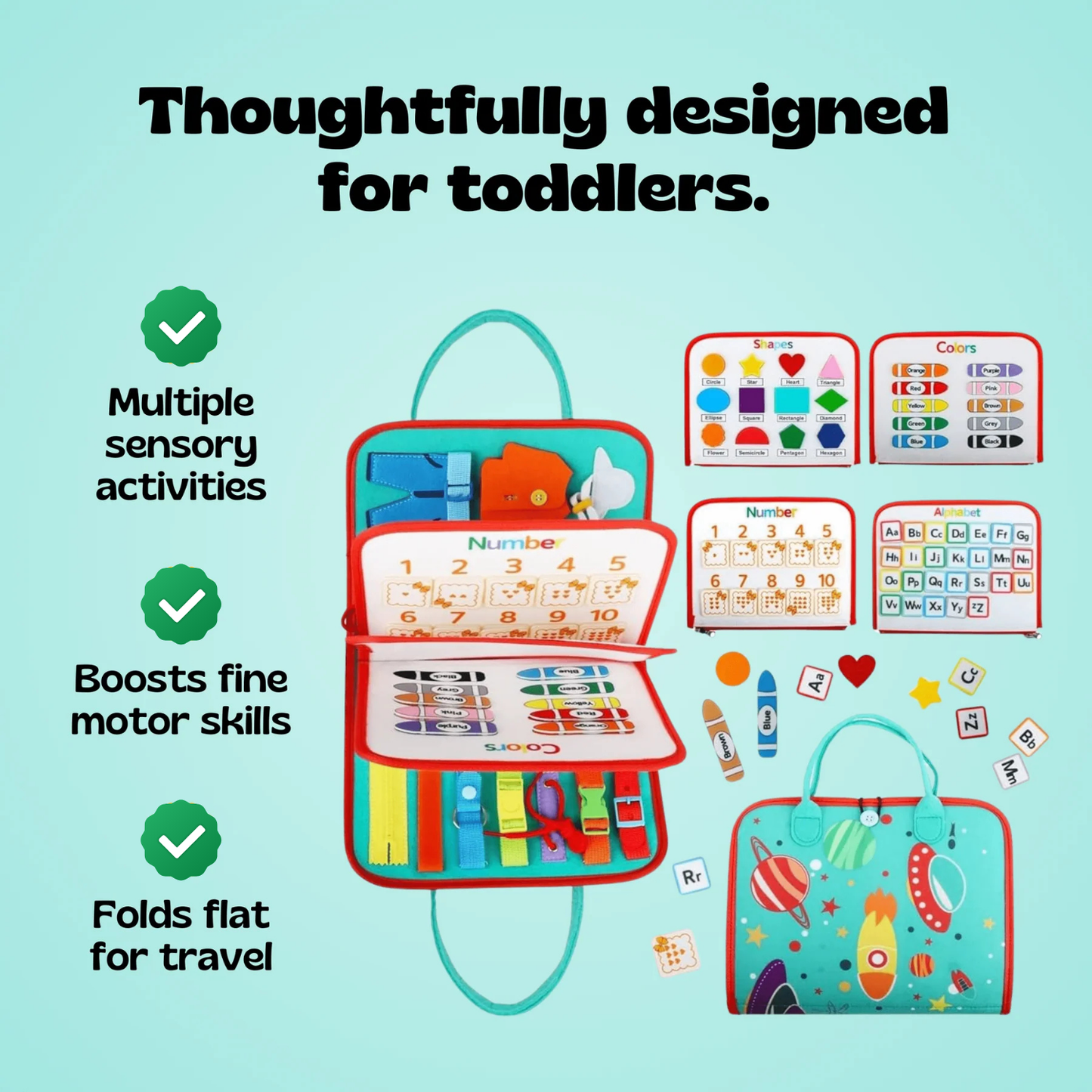 Malonaa™ Montessori Busy Board