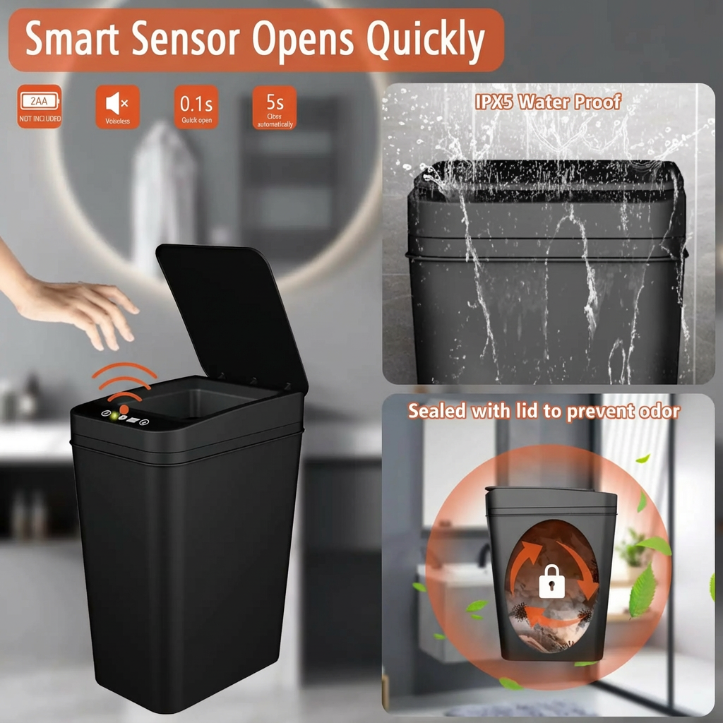 Malonaa™ Smart Sensor Trash Can